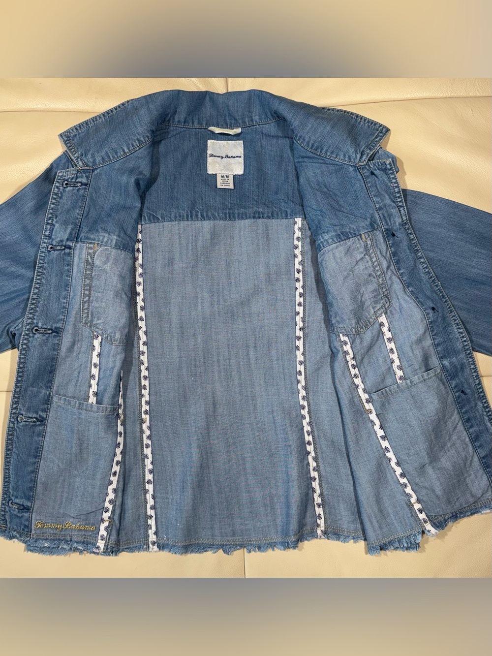 Tommy Bahama Chambray O’Lei Shirt Jacket - Picture 11 of 16